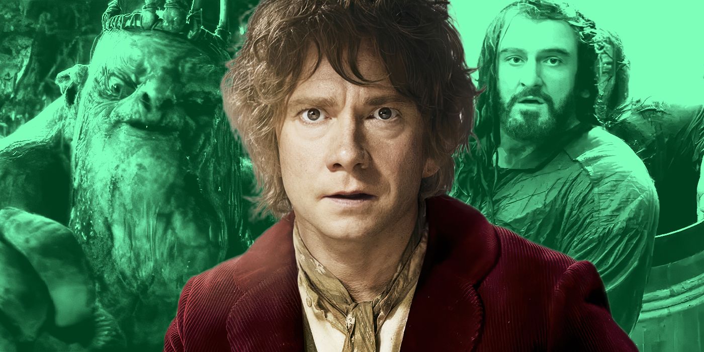 The Goblin King, Bilbo Baggins, and Thorin in a custom image