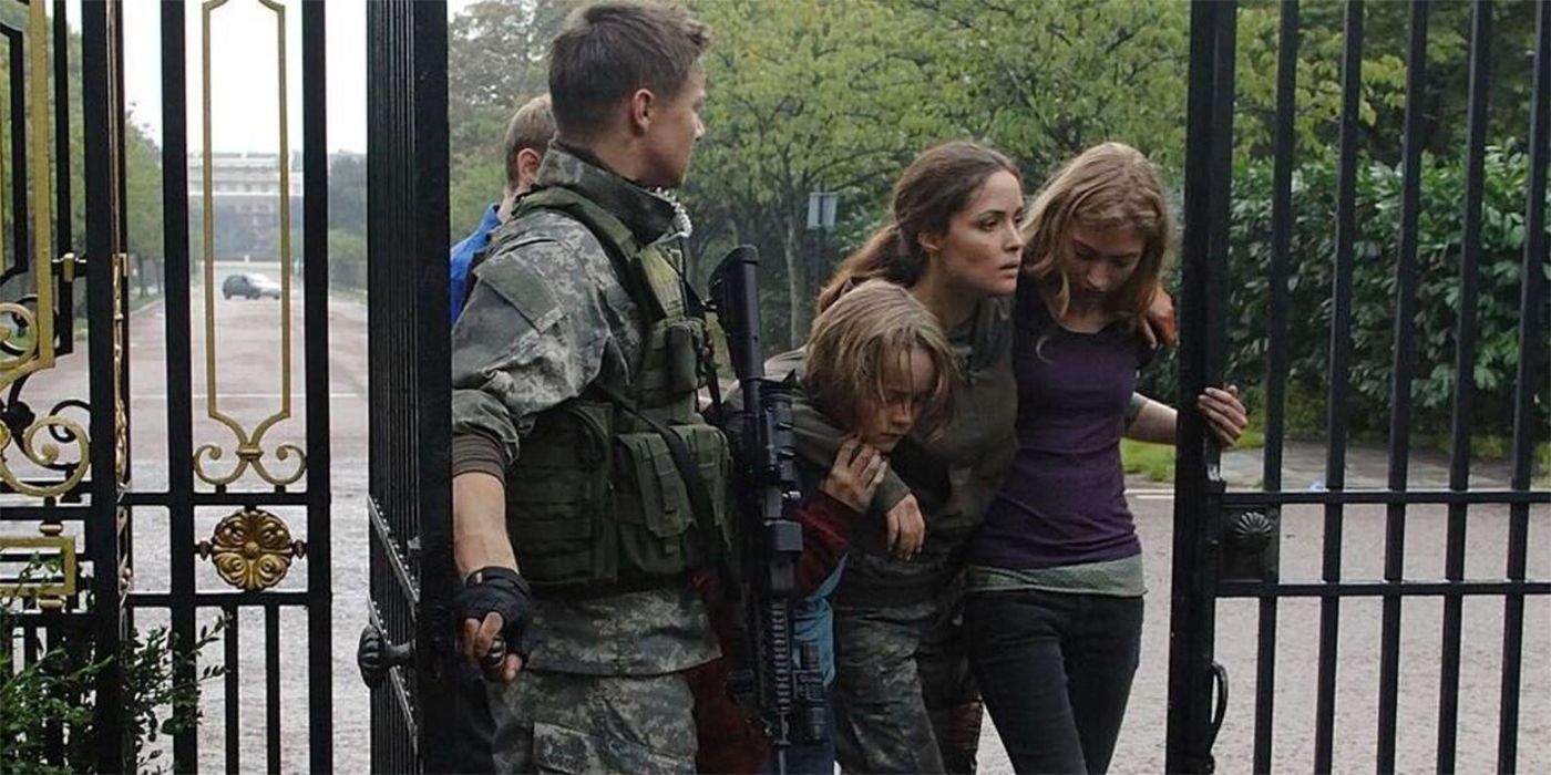 Jeremy Renner, Rose Byrne and Imogen Poots in 28 Weeks Later