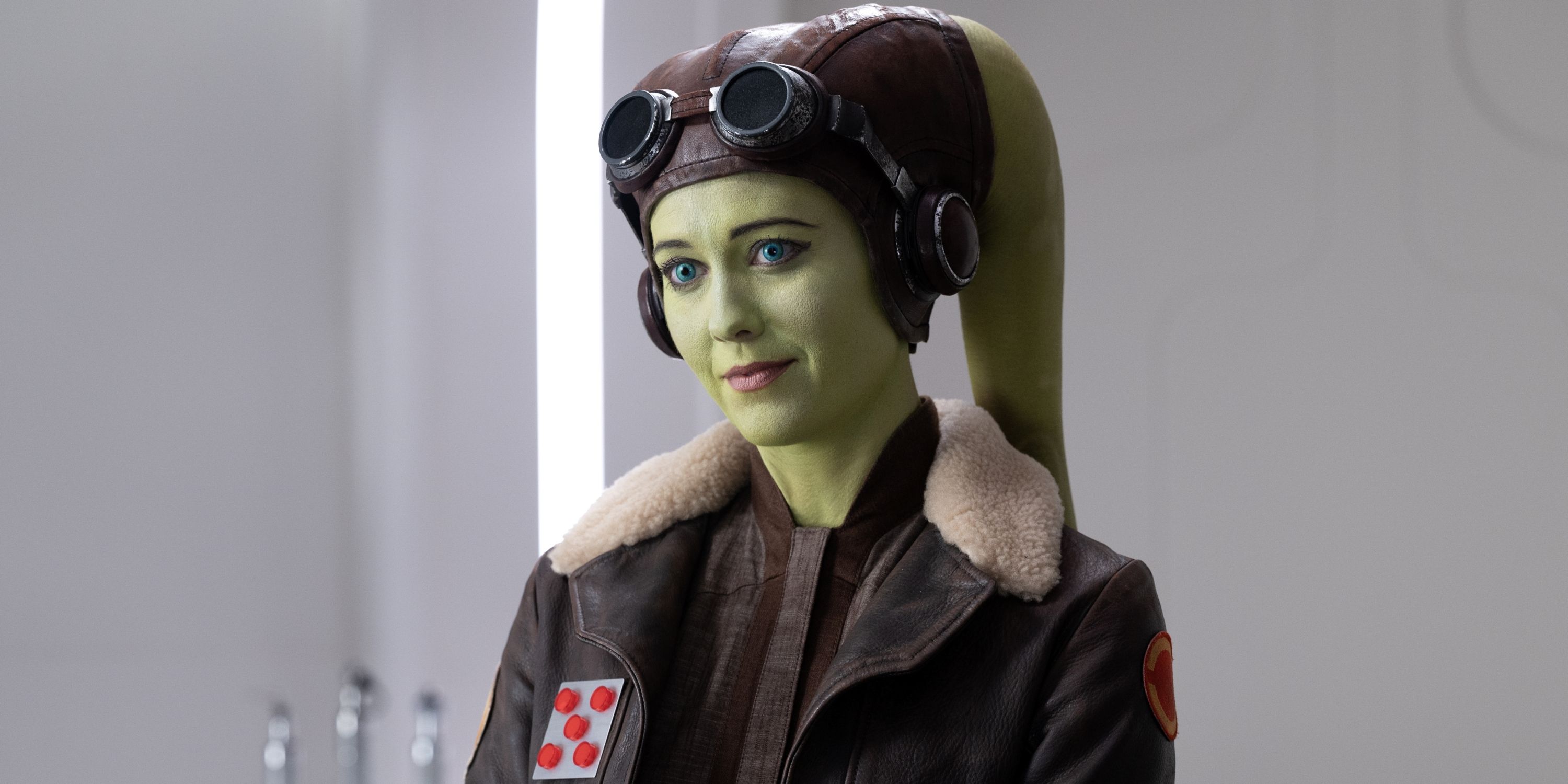 Mary Elizabeth Winstead as the green Hera Syndulla in the Star Wars series Ahsoka