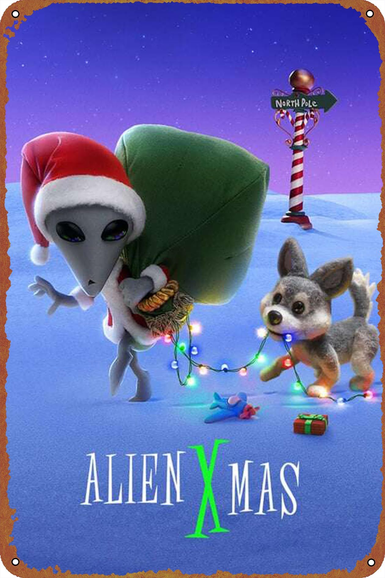 alien xmas poster