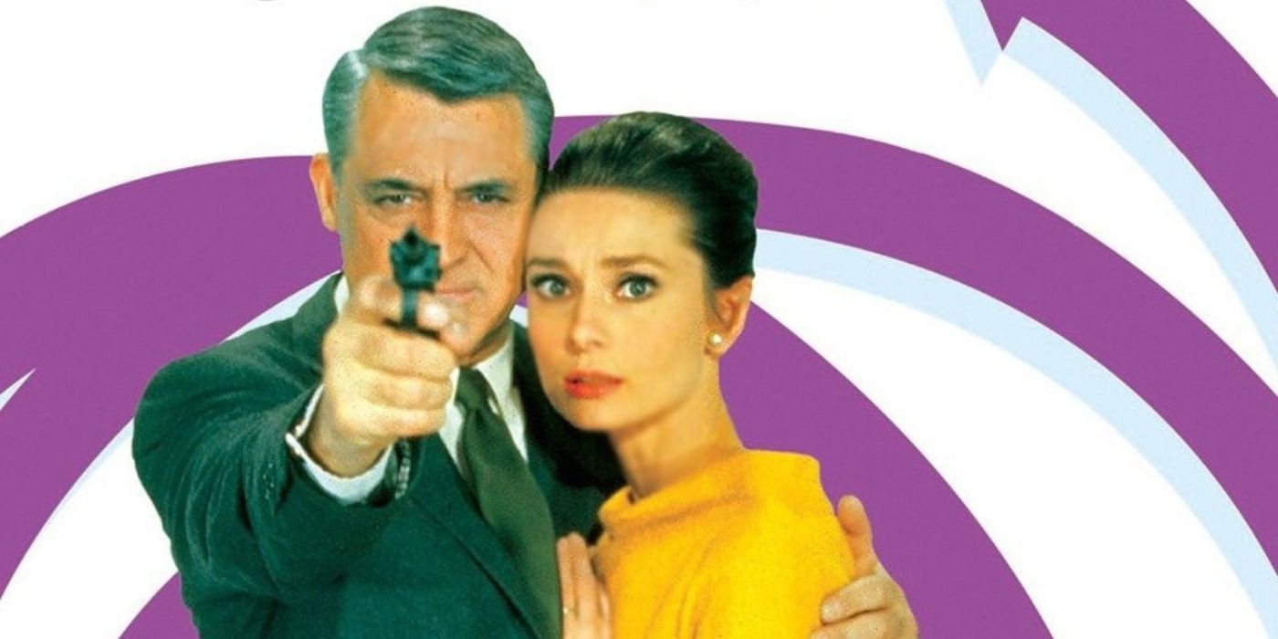 Cary Grant and Audrey Hepburn in a poster for Charade