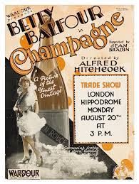 Movie poster for Alfred Hitchcock's Champagne