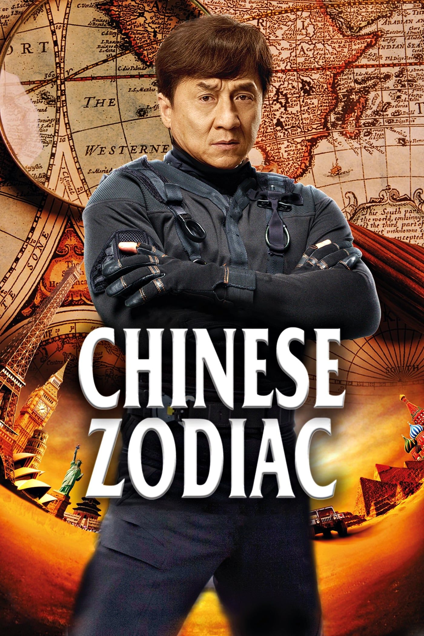 Jackie Chan aparece en el cartel de la película Chinese Zodiac (2012)