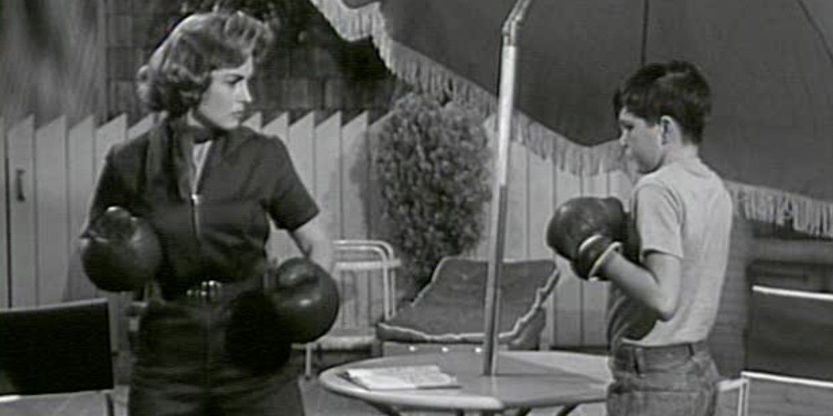 Donna teaches Jeff how to fight on 'The Donna Reed Show'