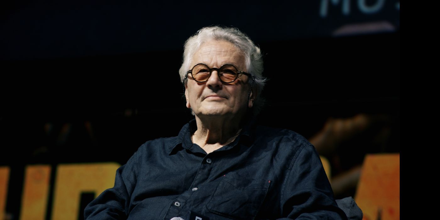 George Miller presenting the first trailer of Furiosa: A Mad Max Saga at CCXP 2023