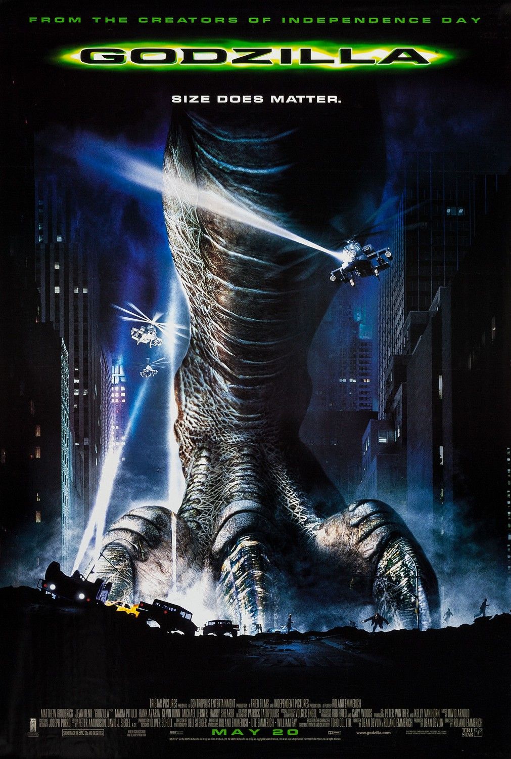 Godzilla 1998 Film Poster