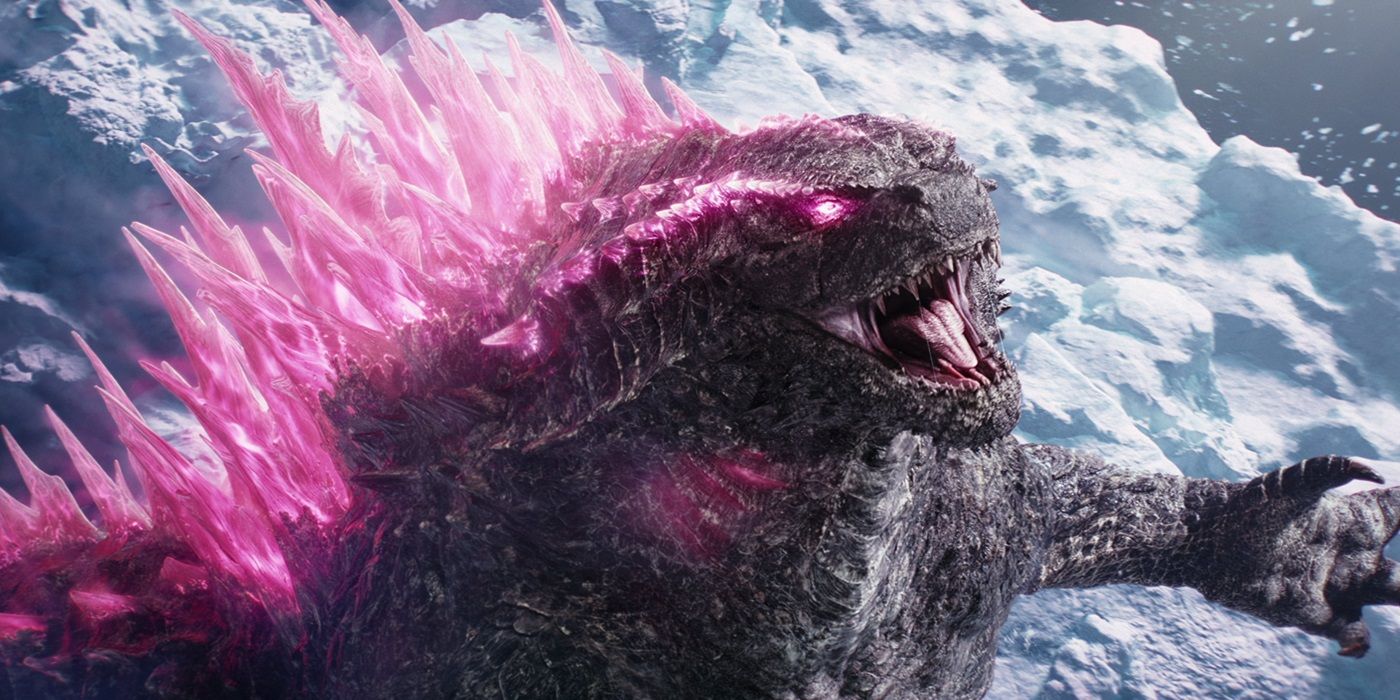 Godzilla roars in Godzilla x Kong the New Empire