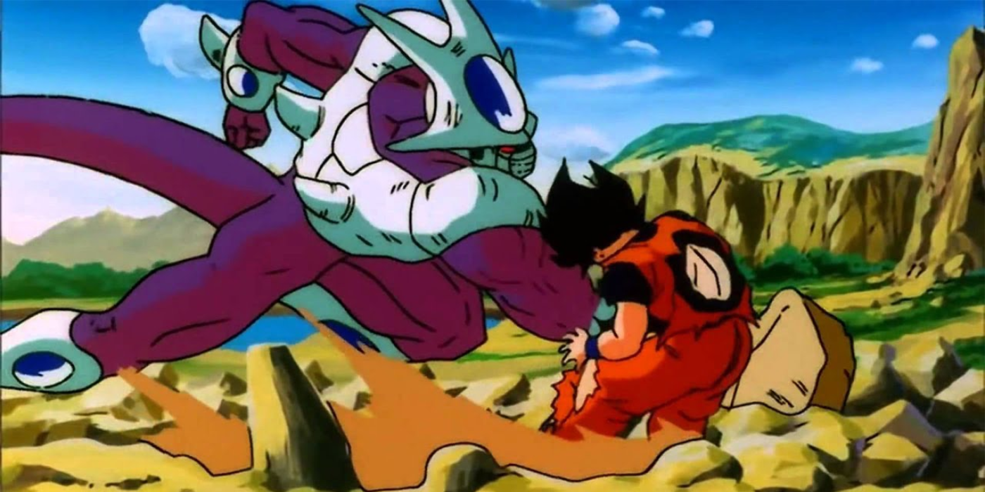 Goku derrotado por Coola en Dragon Ball Z Cooler's Revenge
