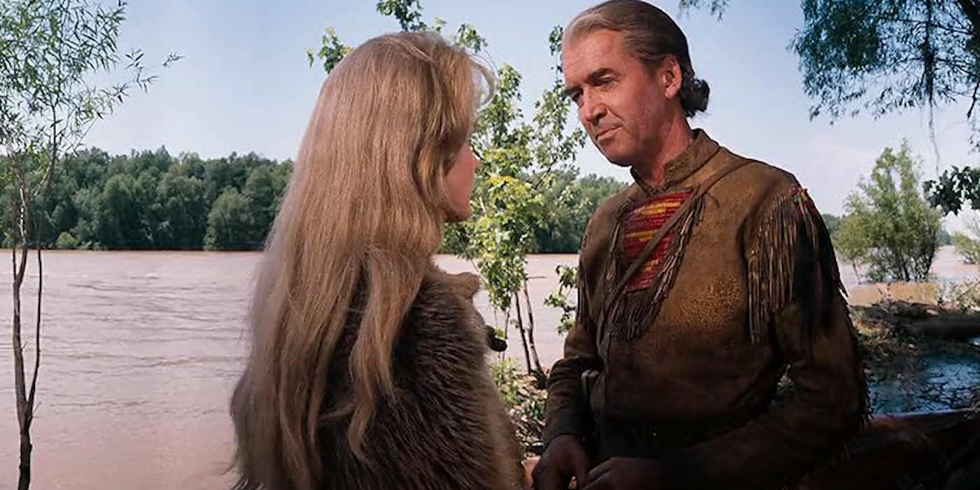 James Stewart as Linus and Carroll Baker as Eve in How the West Was Won (1962)