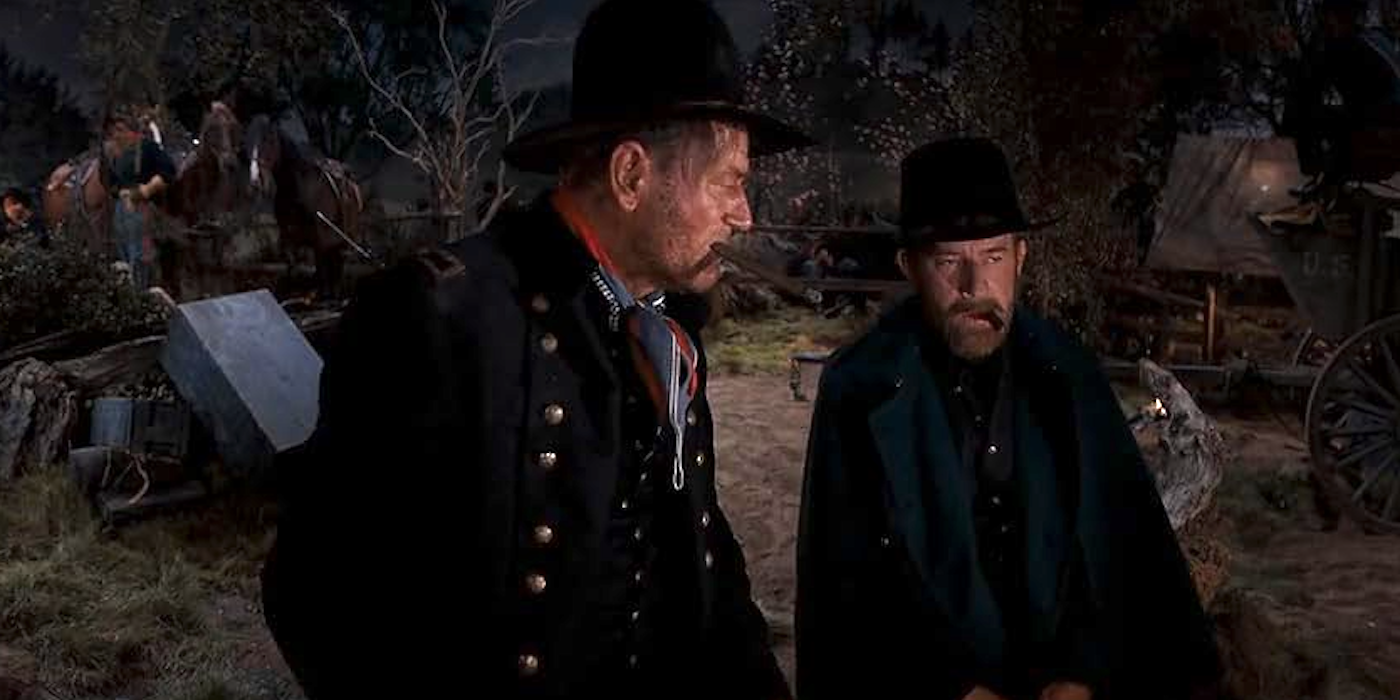 John Wayne as William and Harry Morgan as President Grant in How the West Was Won (1962)