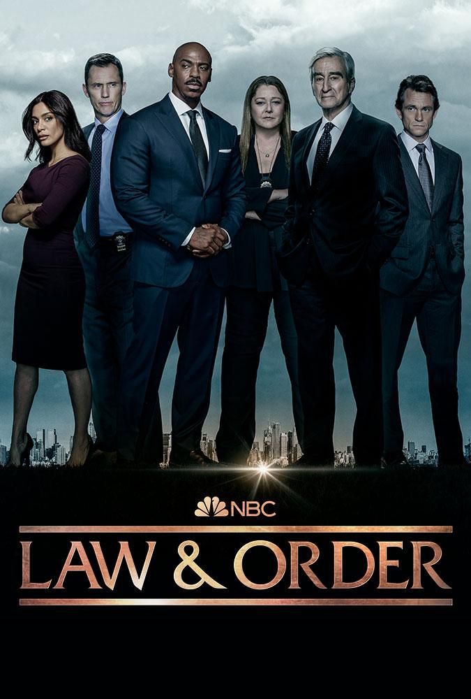 cartel del programa de televisión ley y orden