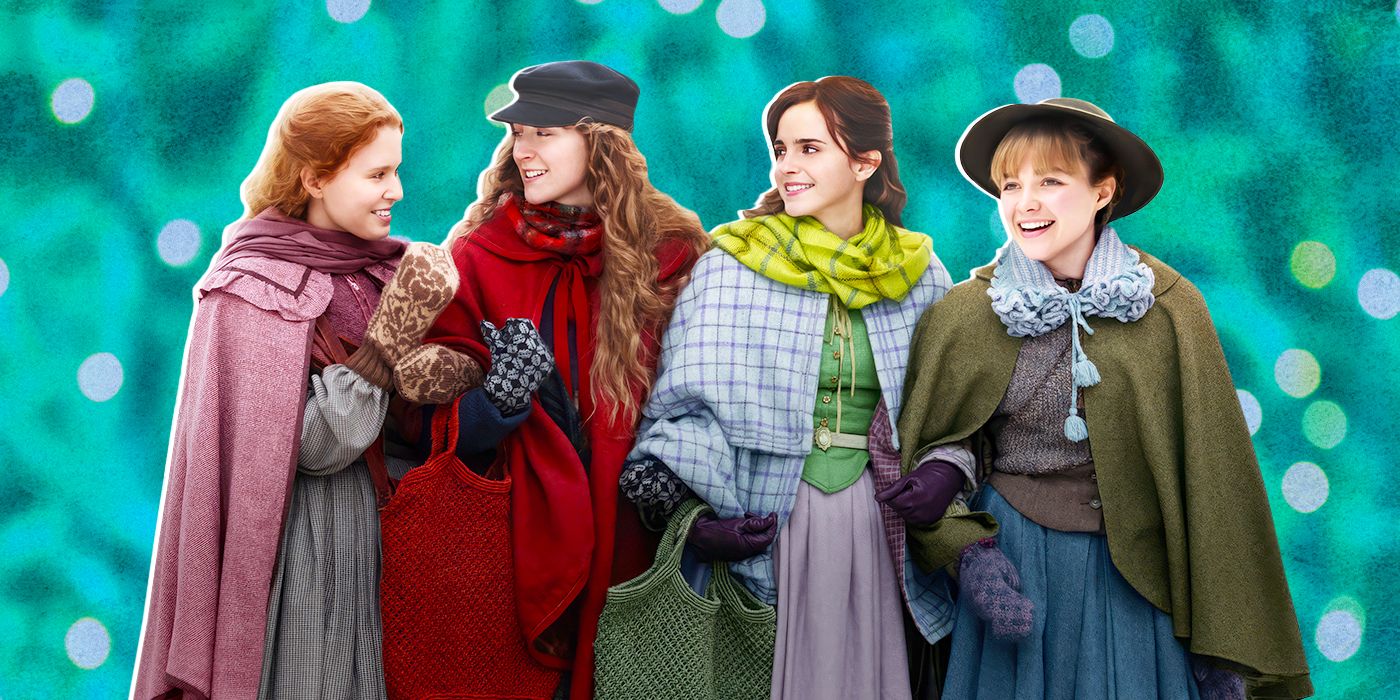 Eliza Scanlen, Saoirse Ronan, Emma Watson, and Florence Pugh in Greta Gerwig's Little Women