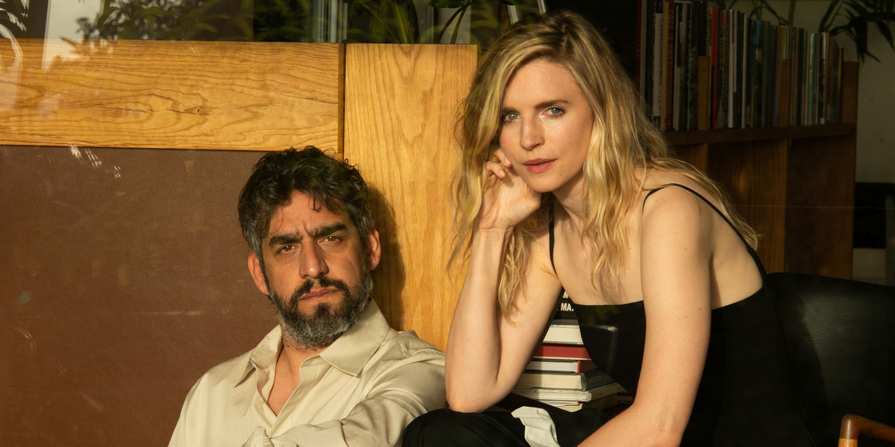 A Murder at the End of the World co-creators, writers, directors and executive producers Brit Marling, who also plays Lee, and Zal Batmanglij