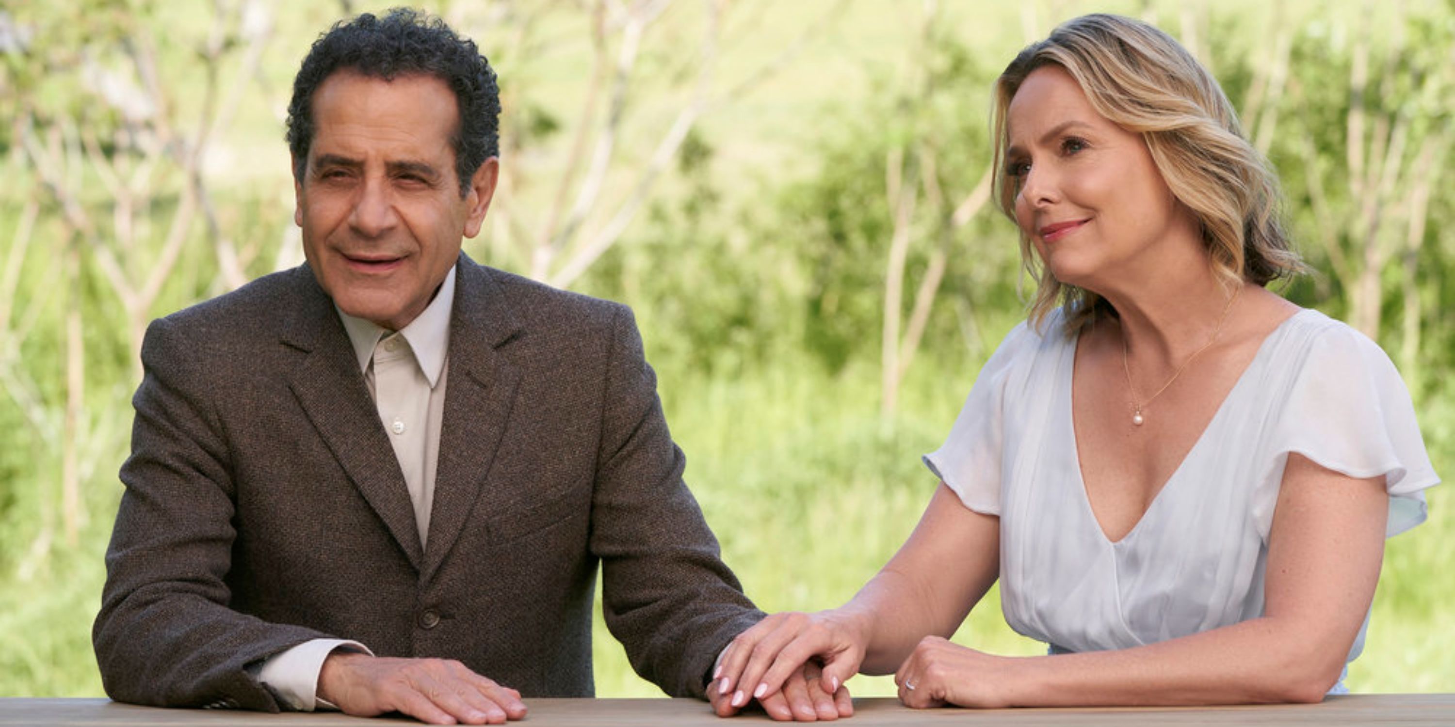 Tony Shalhoub as Adrian Monk and Melora Hardin as Trudy Monk in Mr. Monk's Last Case: A Monk Movie
