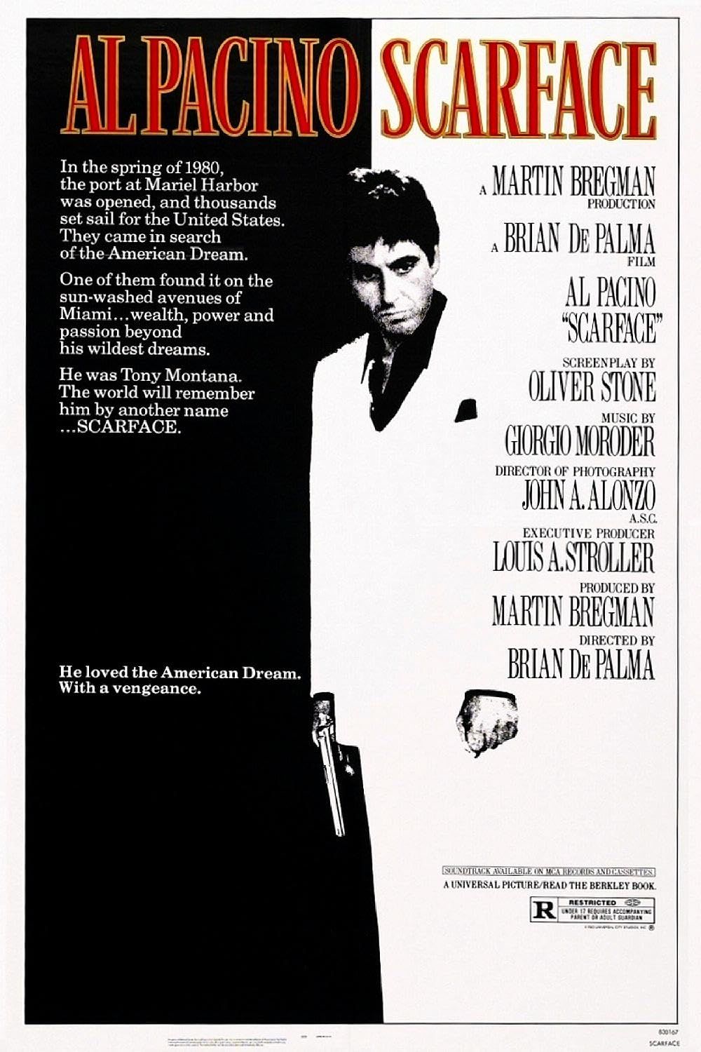 Scarface movie poster 1983