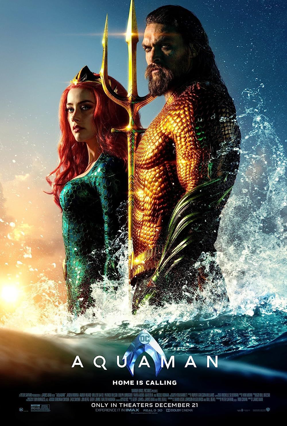 Aquaman poster Amber Heard Jason Momoa
