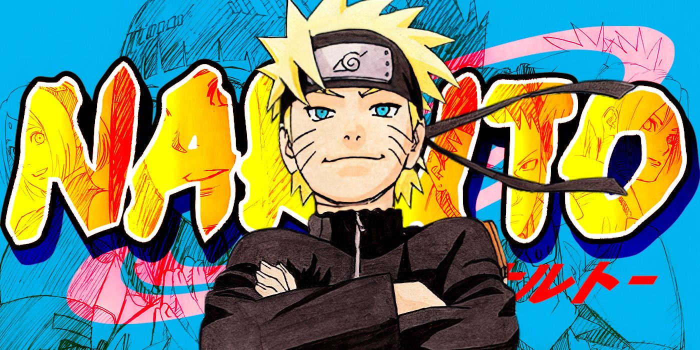 Naruto Uzumaki with a stylized background