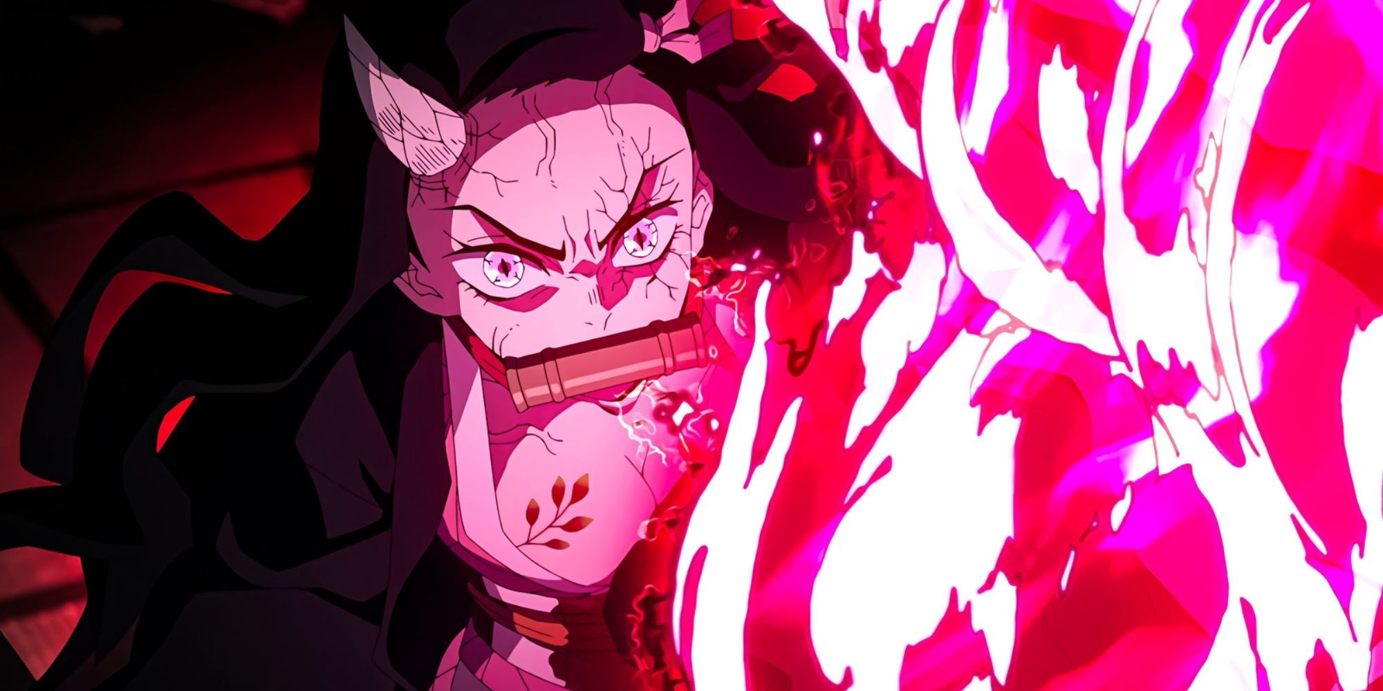 Nezuko's Blood Demon Art vs Hantegu in Demon Slayer