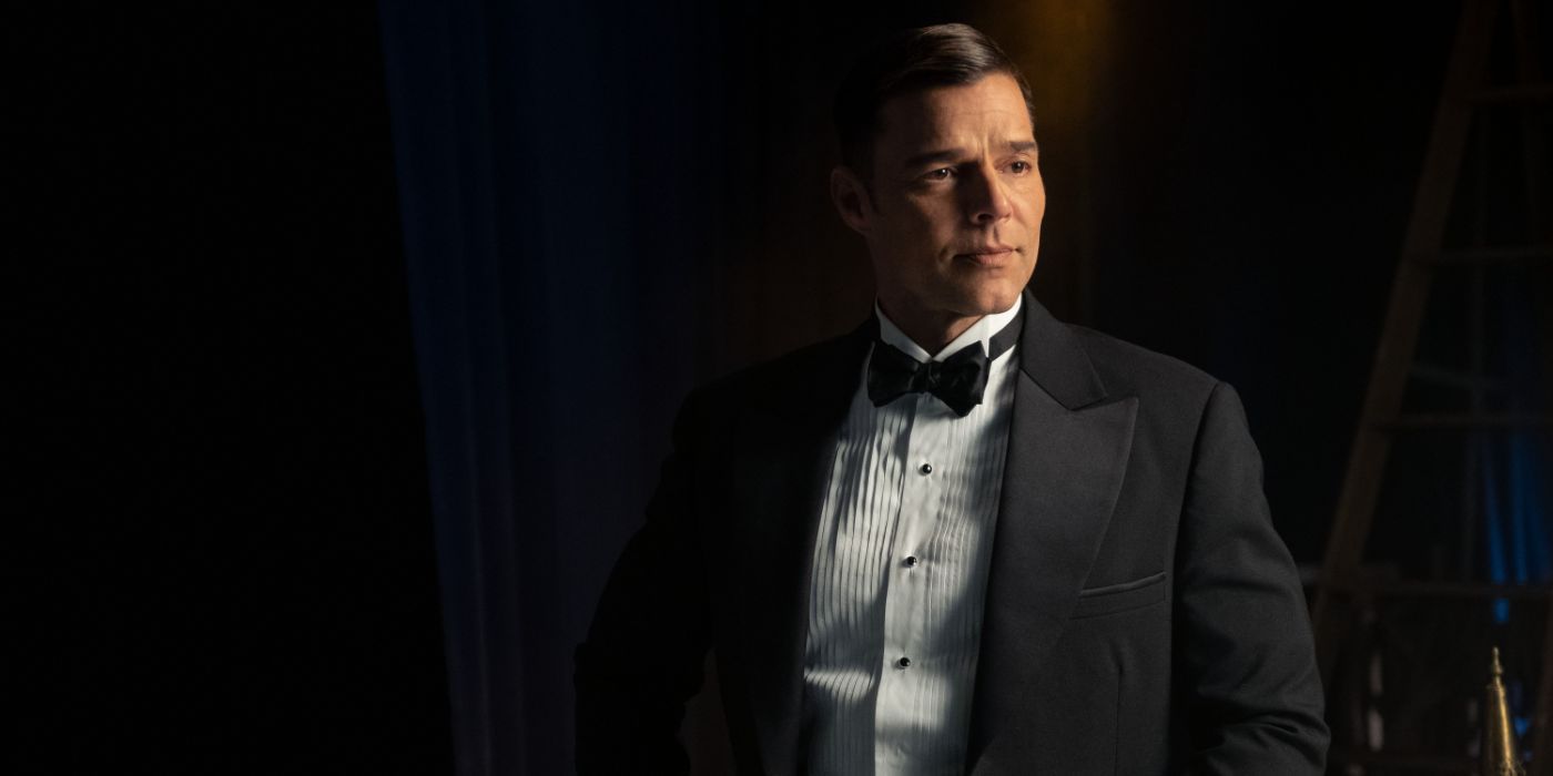 Ricky Martin dressed in a tuxedo in 'Palm Royale'