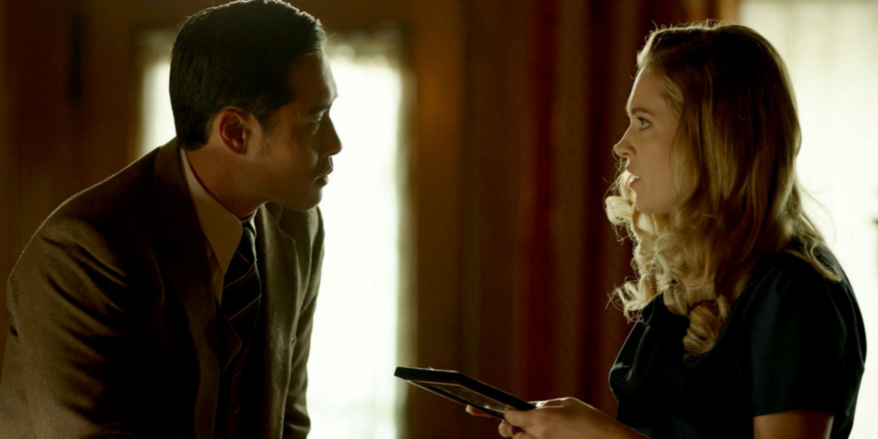 Eliza Taylor as Hannah Carson and Raymond Lee as Ben Song in Season 2 of Quantum Leap