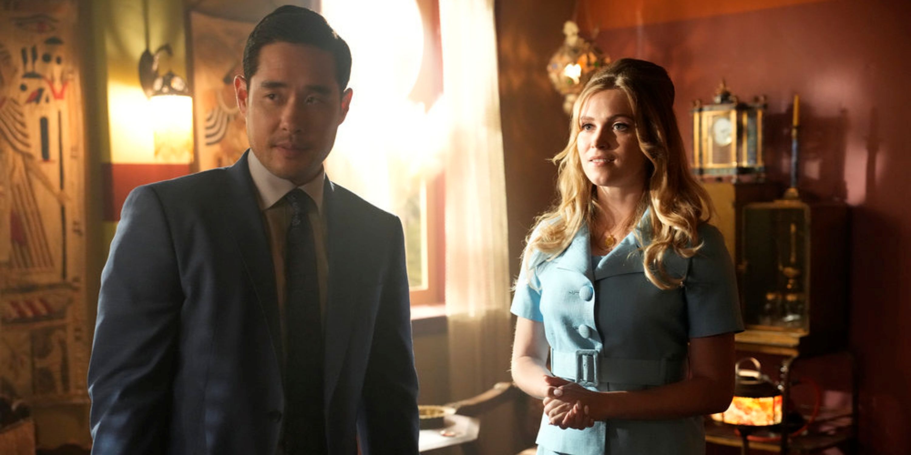Raymond Lee as Ben Song and Eliza Taylor as Hannah Carson in Episode 8 of Season 2 of Quantum Leap