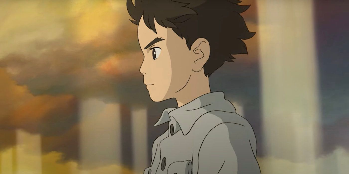 A side profile of Mahito Maki in Hayao Miyazaki's The Boy and the Heron