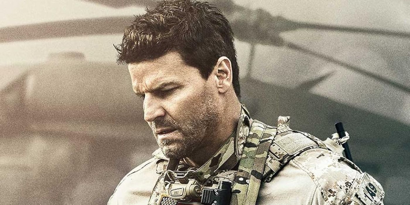 David Boreanaz in a poster for SEAL Team