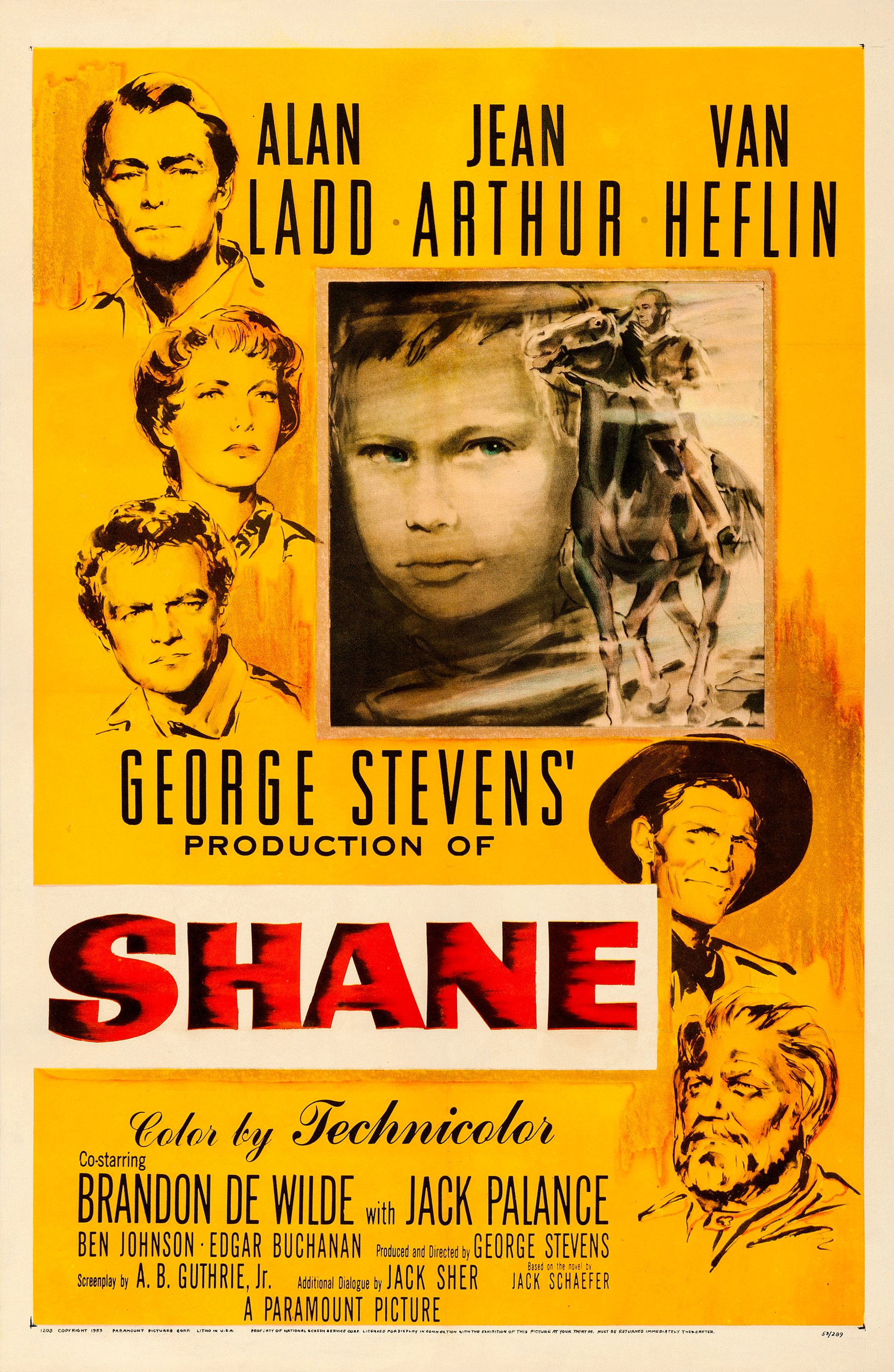 Shane movie poster (1953)
