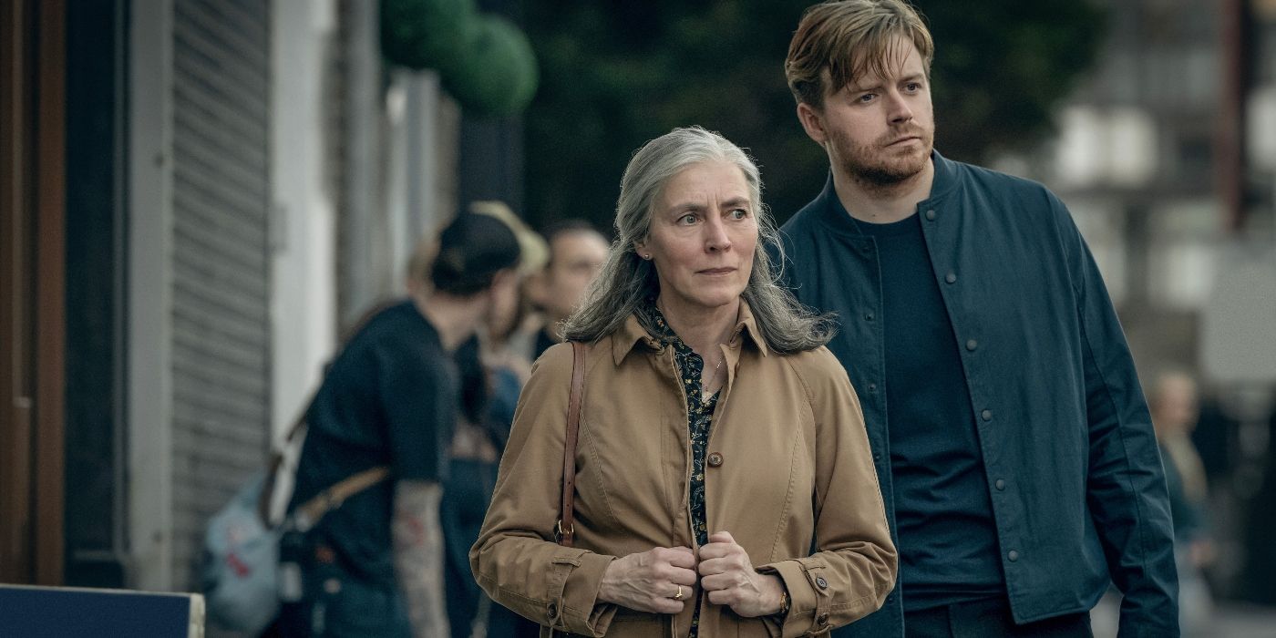 Saskia Reeves and Jack Lowden in Slow Horses Season 3