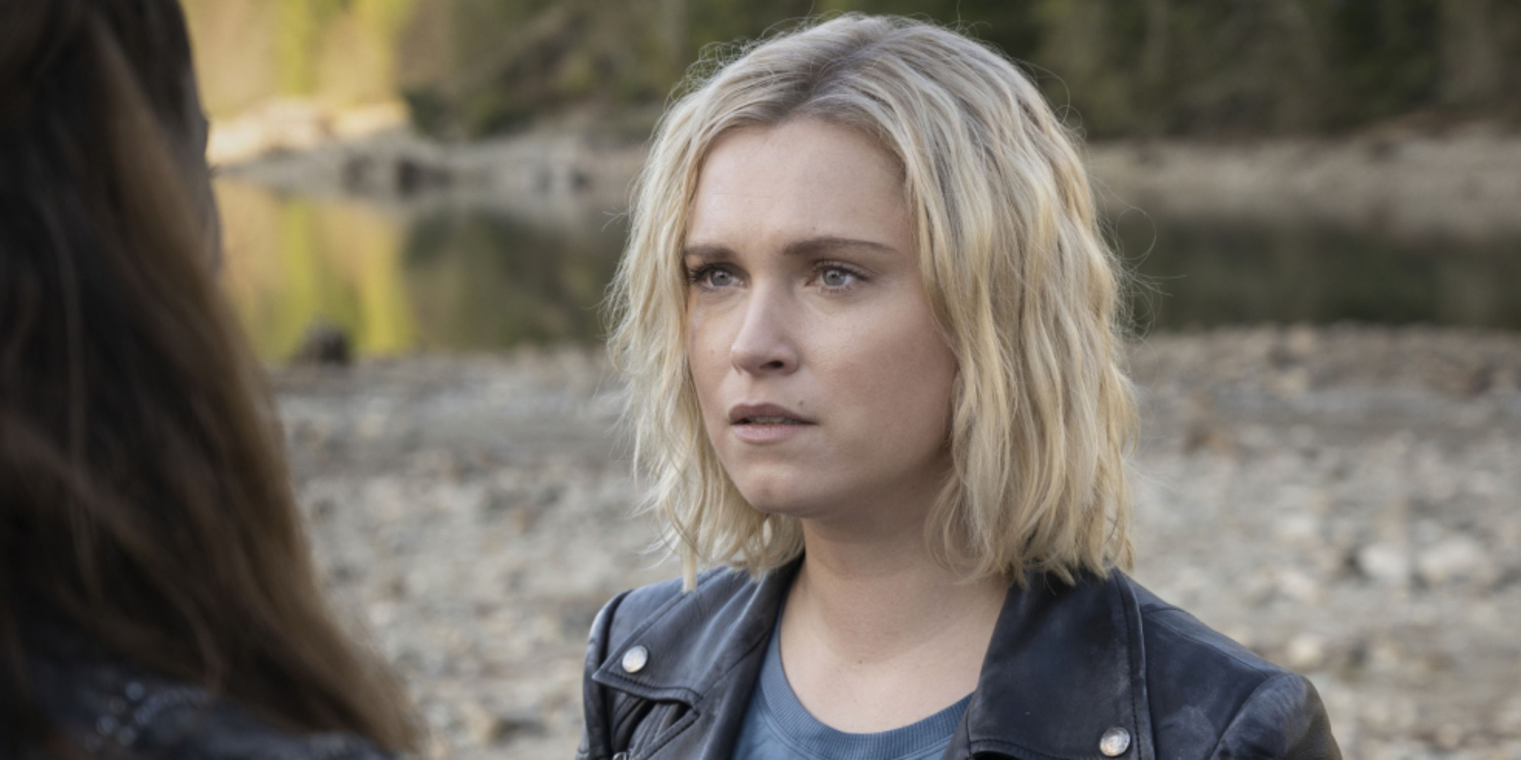 Eliza Taylor as Clarke Griffin in the series finale of The 100