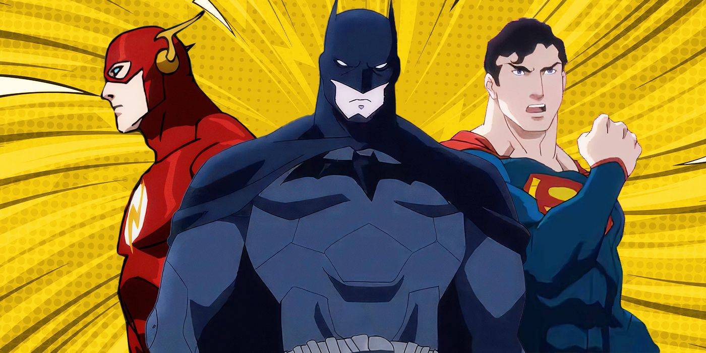 The Flash, Batman, and Superman