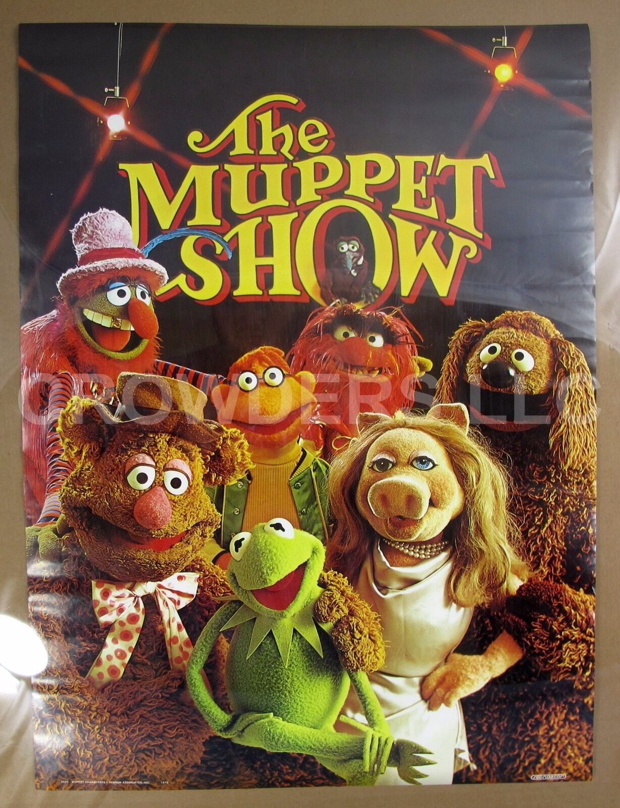 cartel del espectáculo de los muppets