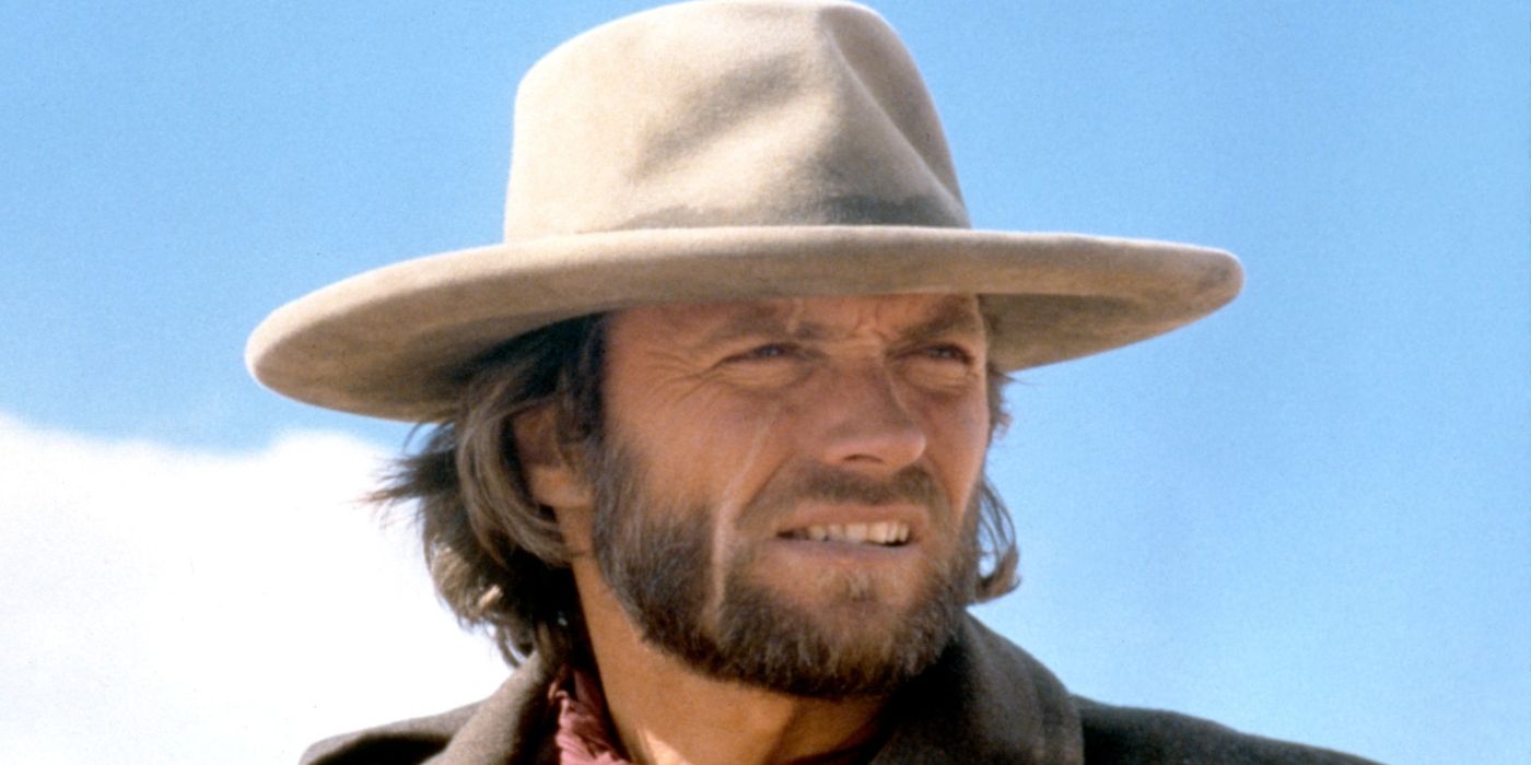 Clint Eastwood as Josey Wales, wearing a hat in The Outlaw Josey Wales