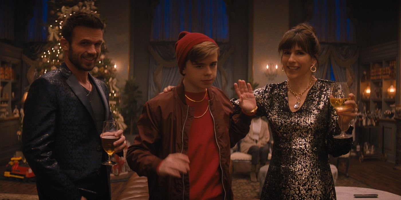 Edi Patterson, Alexander Elliot, and Cam Gigandet in Violent Night