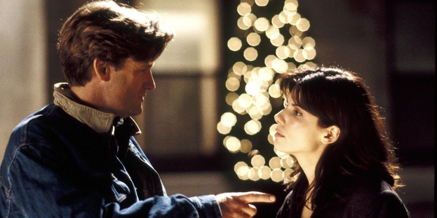 Bill Pullman and Sandra Bullock in While You Were Sleeping