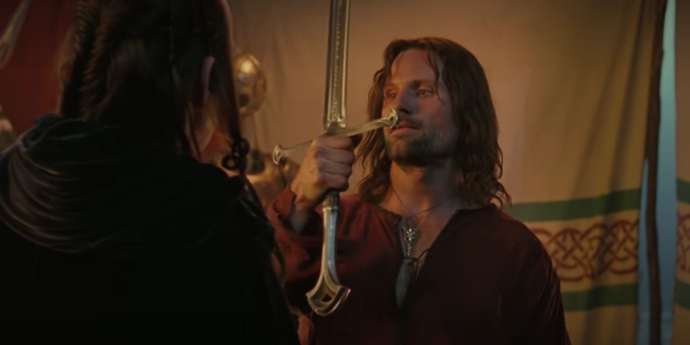 elrond gives anduril to aragorn
