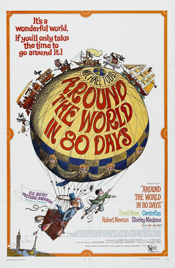 Around the World in Eighty Days 1956 Poster