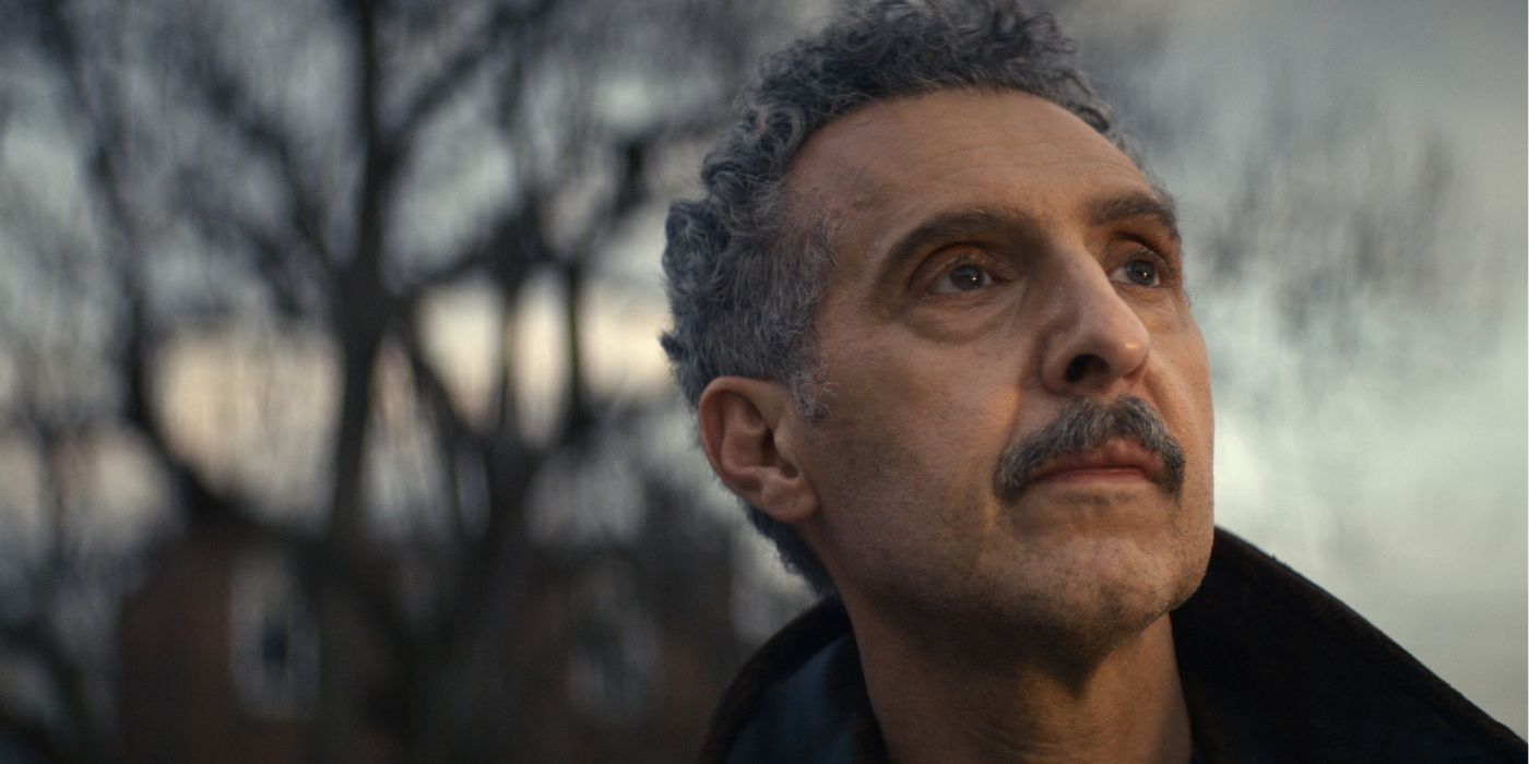 John Turturro as Irving Bailiff, outside as his "outtie" in Severance