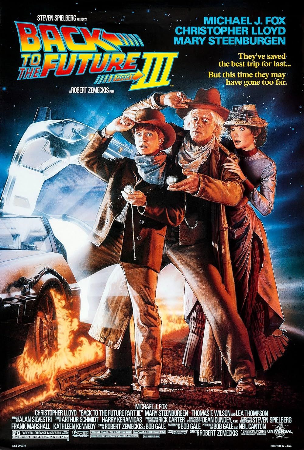 back to the future 3 poster