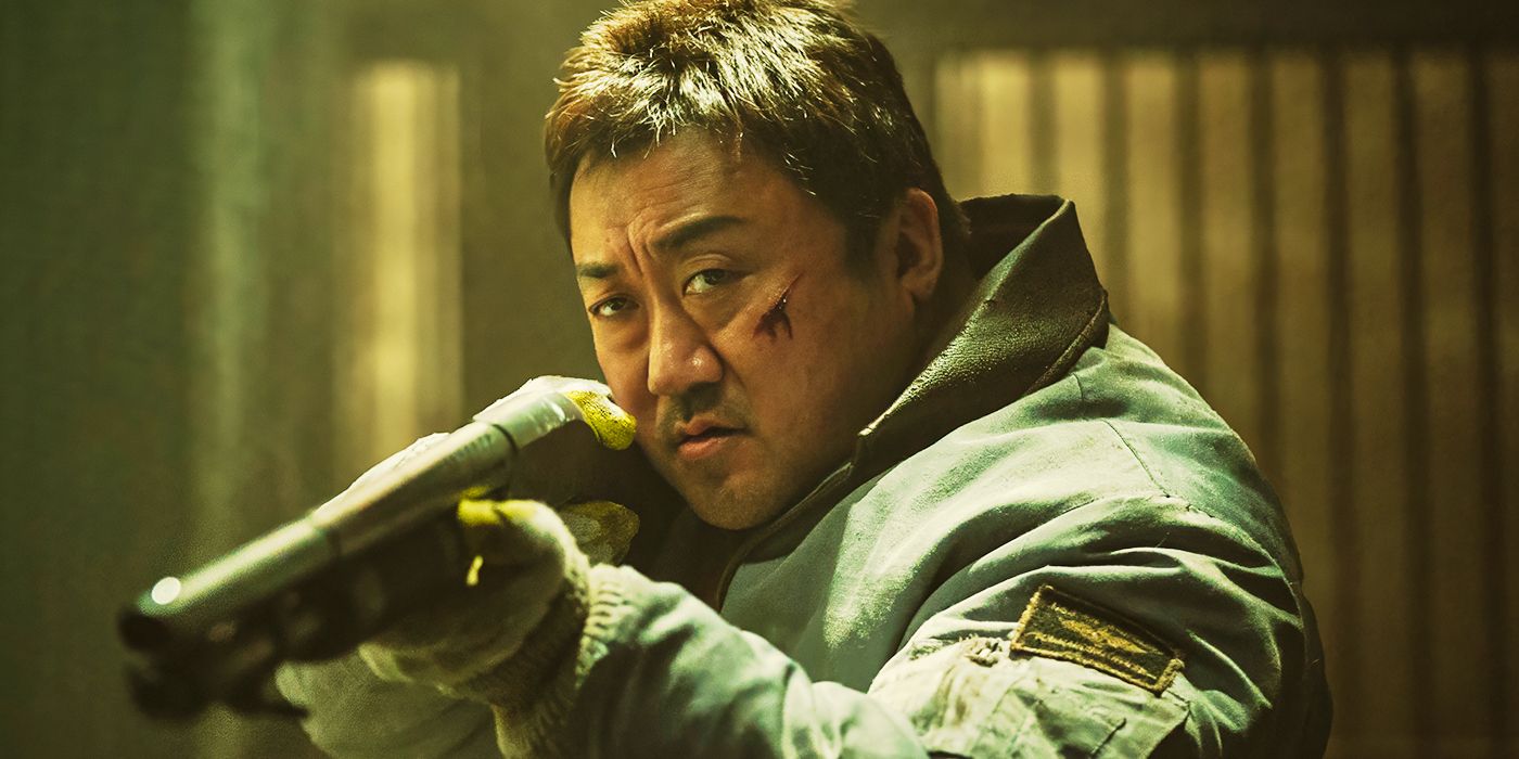 Don Lee as Nam San, holding a shotgun in Badland Hunters