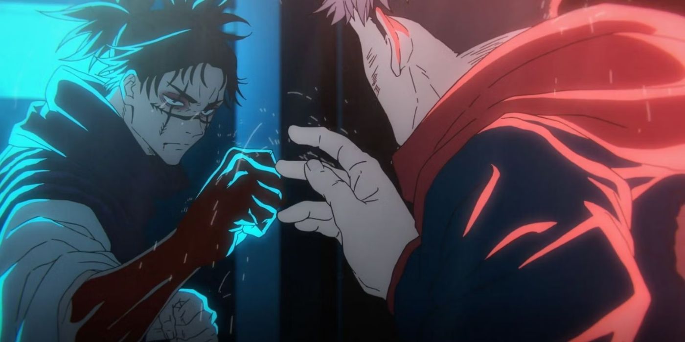 Choso facing off against Yuji in Shibuya station in Jujutsu Kaisen.