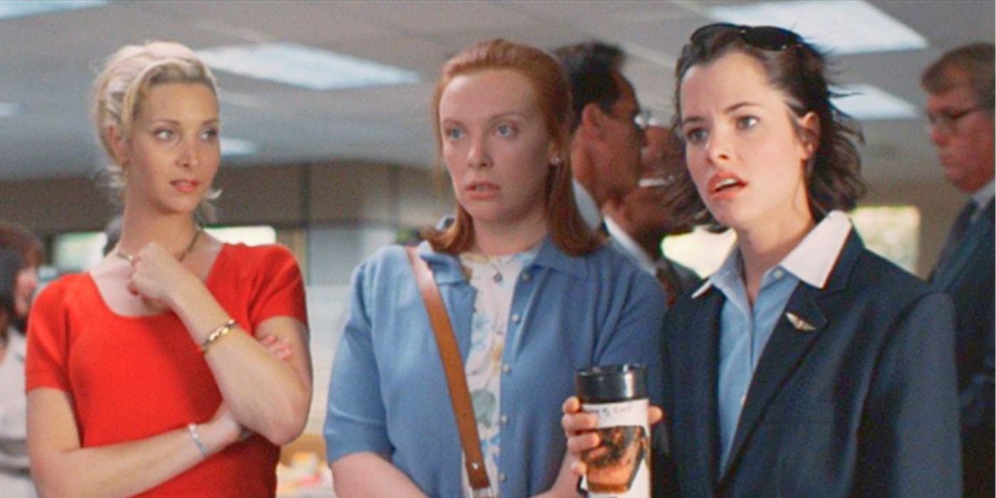Parker Posey, Toni Collette, and Lisa Kudrow at work in Clockwatchers.