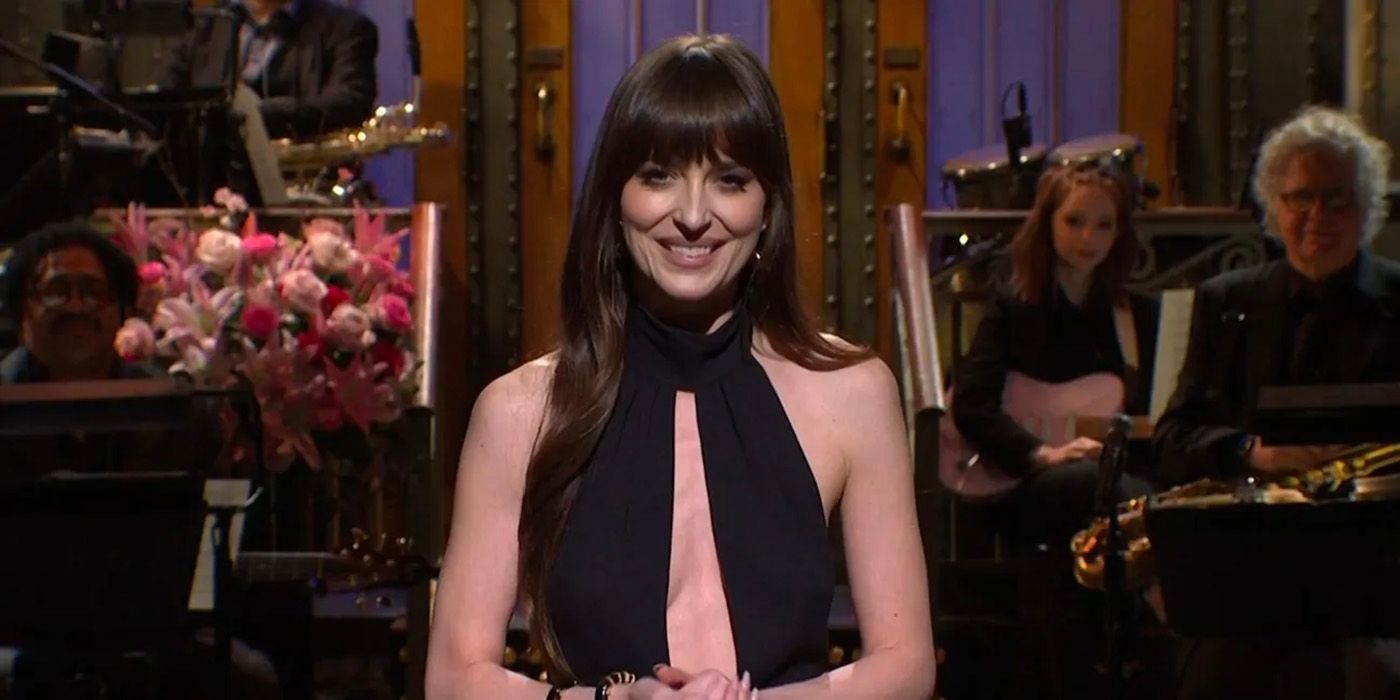'SNL' — Dakota Johnson Pokes Fun at Justin Timberlake in Monologue