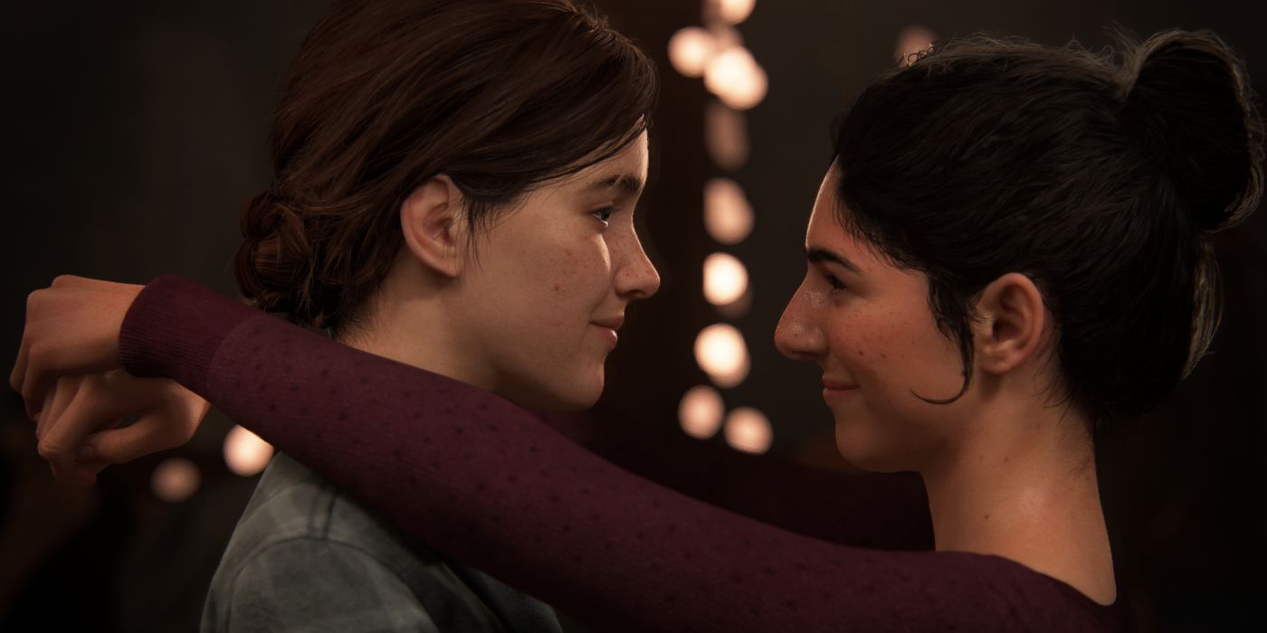 Ellie and Dina dancing in The Last of Us - Part II