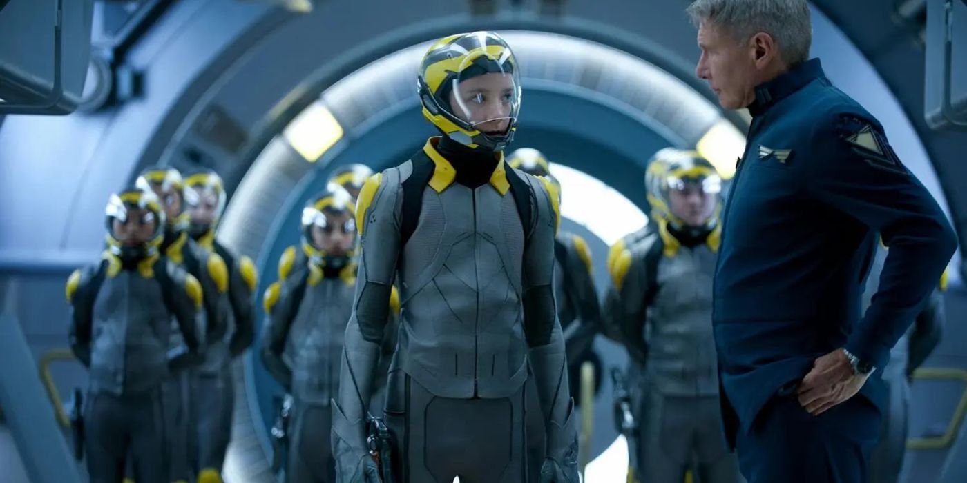 Ender leads a group of students
