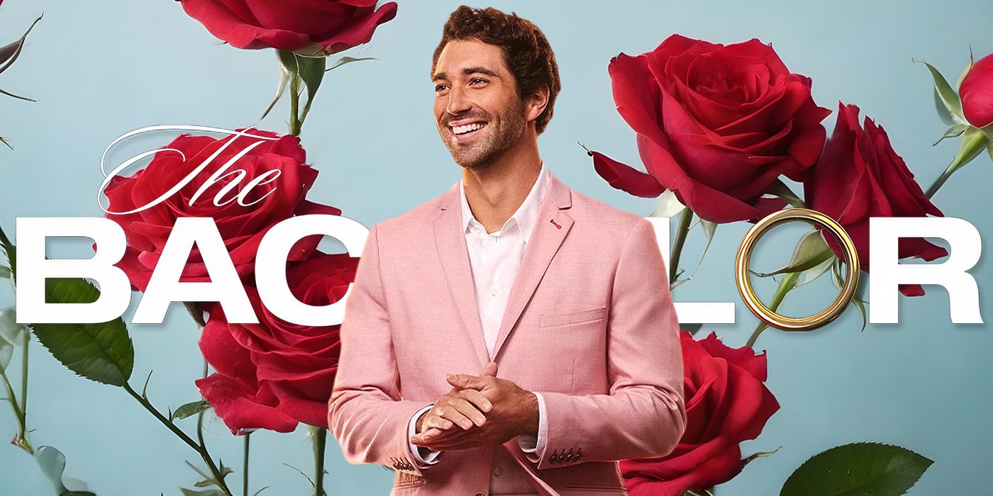 Joey Graziadei of 'The Bachelor' surrounded by red roses