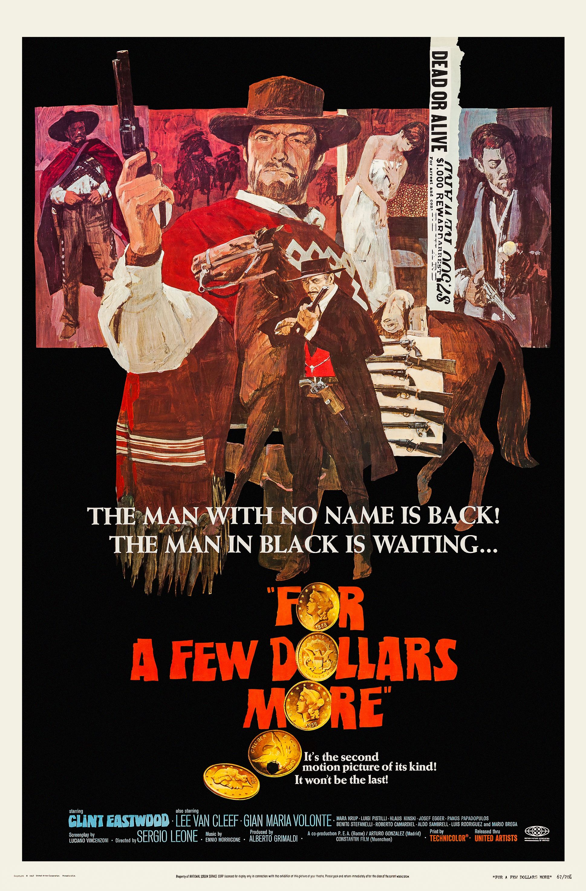 Official poster for For A Few Dollars More