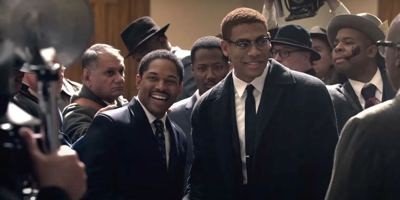 Kelvin Harrison Jr. as Martin Luther King Jr. and Aaron Pierre as Malcolm X in &lsquo;Genius: MLK/X&rsquo;.