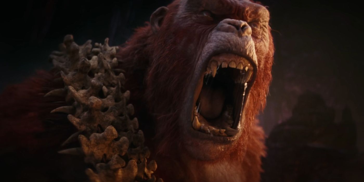 The Skar King roaring in Godzilla x Kong: The New Empire