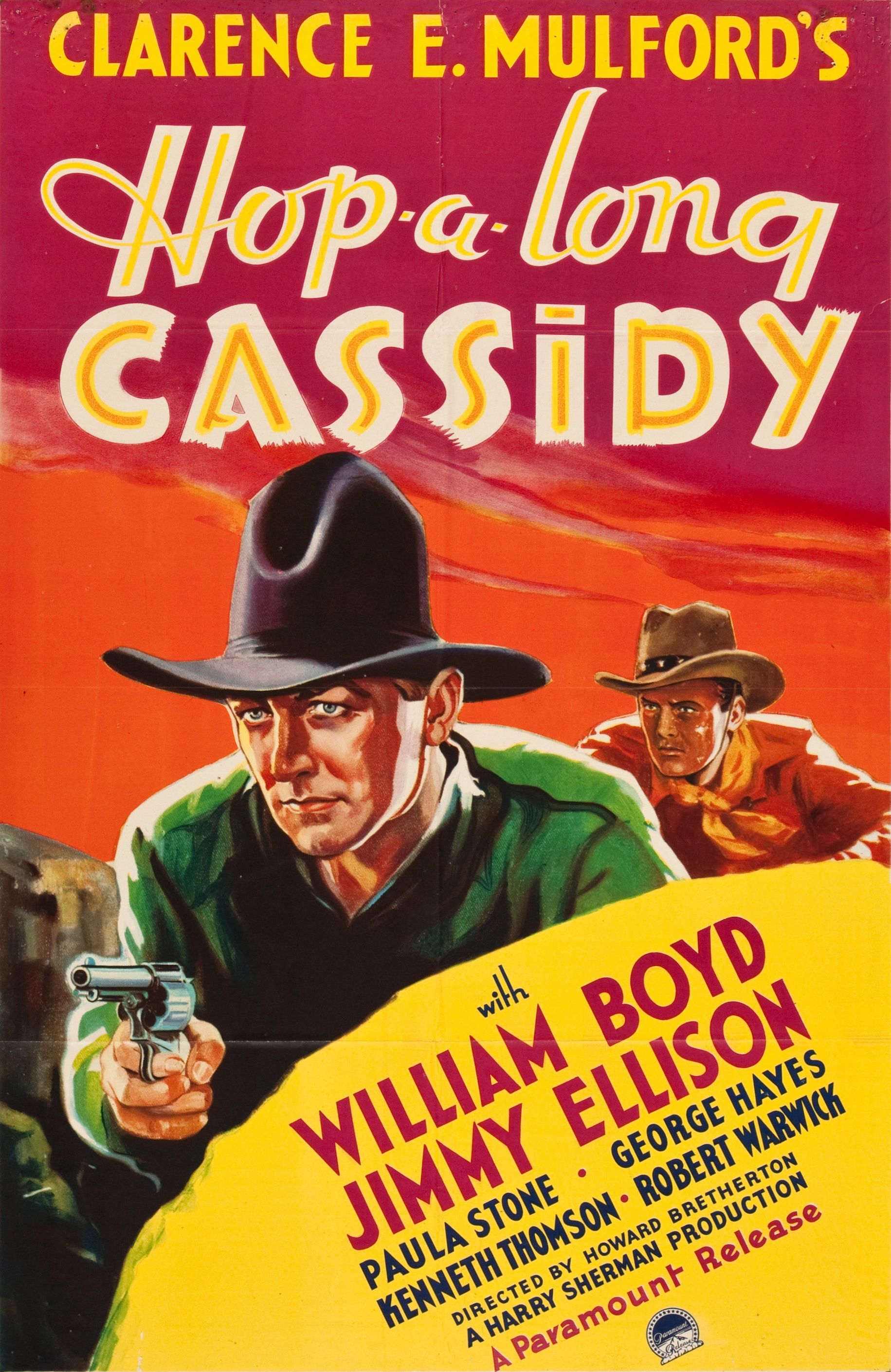 Hop-a-Long Cassidy 1935 Film Poster
